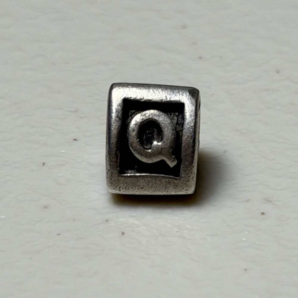 Retired Letter Q PANDORA Charm